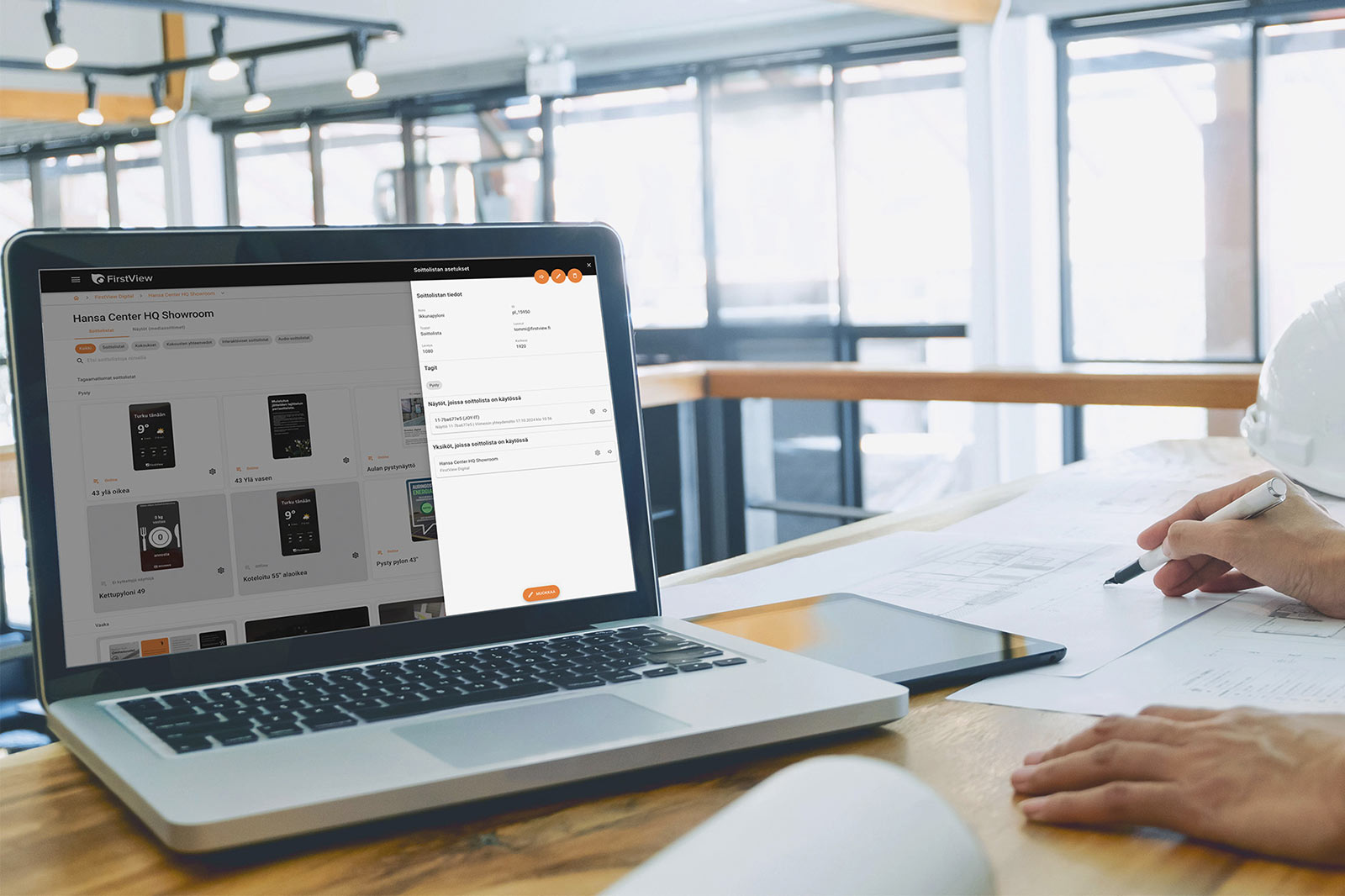 Media cloud työmaalla